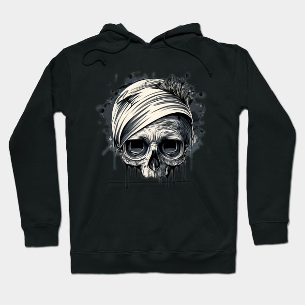 Dark skull halloween theme Hoodie by Bergen242